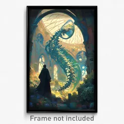 Art Poster - Dry Catacombs (Psychedelic Trippy Weird 11x17 Cartoon Print)