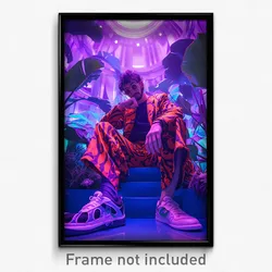 Anime Art Poster - Man Feeling Comfortable Wearing Oddball Kigurumi (Print)