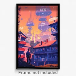 Russian Movie Poster - Ample Walkway (Russia Psychedelic Art Retro Film Print)
