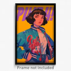 Russian Movie Poster - Girl Feeling Distracted, Heartfelt Jacket Pull (Print)