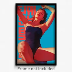 Korean Movie Poster - Girl Feeling Careless, Simple Purple Leotard (Art Print)