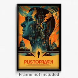 Russian Movie Poster - Dim Mirror (Russia Psychedelic Art Retro Film Print)