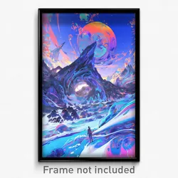 Art Poster - Coarse Reef (Psychedelic Trippy Weird 11x17 Print)