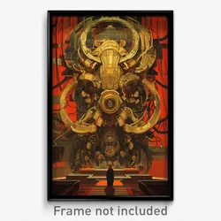 Movie Art Poster - Webbed Prague (Psychedelic Trippy Retro Cartoon Film Print)