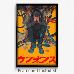 Movie Art Poster - Man Feeling Depressed, Bright Goth Clothes (Retro Film Print)