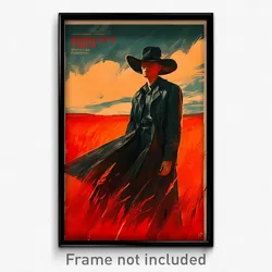Russian Movie Poster - Boy Feeling Empathy, Black Cowboy Hat (Russia Art Print)