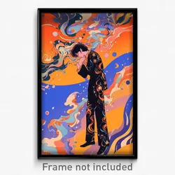 Anime Art Poster - Man Feeling Infatuation Wearing Worldly Pant Suit (Print)
