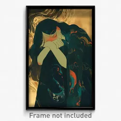 Art Poster - Haunted Fjord (Psychedelic Trippy Weird 11x17 Print)
