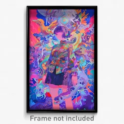Art Poster - Ample Vicarge (Psychedelic Trippy Weird 11x17 Cartoon Print)