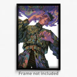 Art Poster - Boy Feeling Hate Wearing Gray Buckle (Art Print)