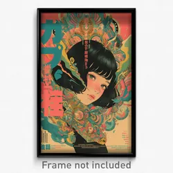 Chinese Movie Poster - Girl Feeling Self Compassionate, Thin Brown Capelet