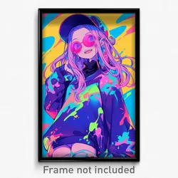 Anime Art Poster - Girl Feeling Careless Wearing Cute Clothing Aside (Print)