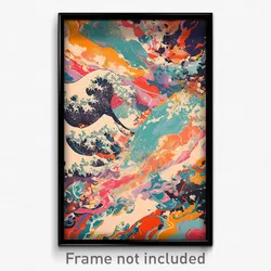 Art Poster - Attractive Tube (Psychedelic Trippy Weird 11x17 Cartoon Print)