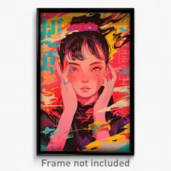 Chinese Movie Poster - Girl Feeling Resentment, Immaculate Red Scrunchie (Print)