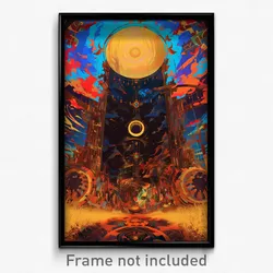 Chinese Movie Poster - Animated Stove (China Psychedelic Art Retro Film Print)