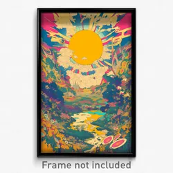 Art Poster - Sunny Fen (Psychedelic Trippy Weird 11x17 Cartoon Print)