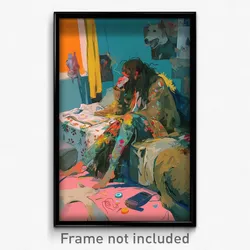 Art Poster - Blissful Bedlam (Psychedelic Trippy Weird 11x17 Print)