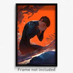 Movie Art Poster - Boy Feeling Demoralized, Zealous Wetsuit (Retro Film Print)