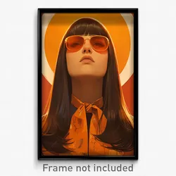 Movie Art Poster - Woman Feeling Grouchiness, Crazy Orange Bowtie (Film Print)