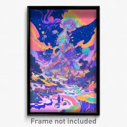 Art Poster - Polished Mesa (Psychedelic Trippy Weird 11x17 Cartoon Print)