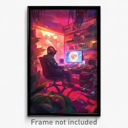 Movie Art Poster - Different Home (Psychedelic Trippy Retro Cartoon Film Print)