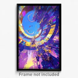 Art Poster - Swirly Cathedral (Psychedelic Trippy Weird 11x17 Cartoon Print)