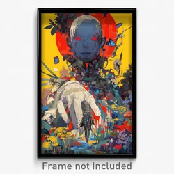 Movie Art Poster - Tiny Wetland (Psychedelic Trippy Retro Cartoon Film Print)