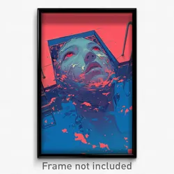 Movie Art Poster - Mellow Pool (Psychedelic Trippy Retro Cartoon Film Print)