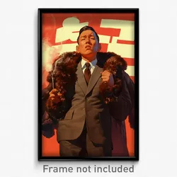 Korean Movie Poster - Man Feeling Loathing, Warlike Fur Trimmed Gloves (Print)