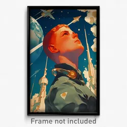 Movie Art Poster - Man Feeling Optimistic, Quixotic Detached Collar (Film Print)