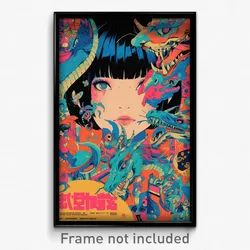 Chinese Movie Poster - Tidy Hideaway (China Psychedelic Art Retro Film Print)