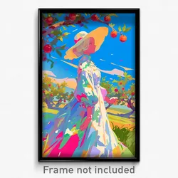 Art Poster - Attractive Orchard (Psychedelic Trippy Weird 11x17 Print)