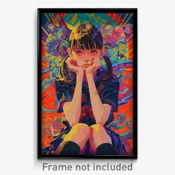 Russian Movie Poster - Girl Feeling Rejected, Carefree Nanamori School Uniform
