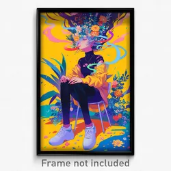 Art Poster - Pleasant Dais (Psychedelic Trippy Weird 11x17 Cartoon Print)