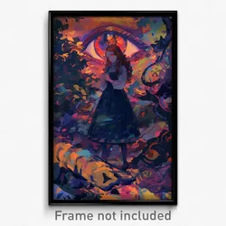 Art Poster - Novel Darkness (Psychedelic Trippy Weird 11x17 Print)