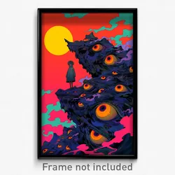 Art Poster - Uncommon Terrace (Psychedelic Trippy Weird 11x17 Cartoon Print)
