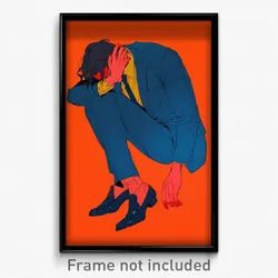 Anime Art Poster - Man Feeling Sadness Wearing Klutzy High Heels (Print)