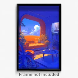 Art Poster - Little Resting Place (Psychedelic Trippy Weird 11x17 Print)
