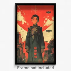 Movie Art Poster - Boy Feeling Empathy, Bulky China Dress (Retro Film Print)