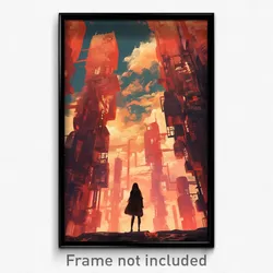 Art Poster - Unnatural Trenches (Psychedelic Trippy Weird 11x17 Print)