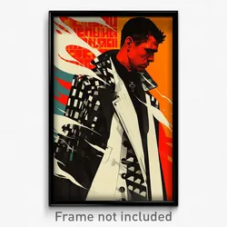 Russian Movie Poster - Man Feeling Woe, Black And White Collared Coat (Print)