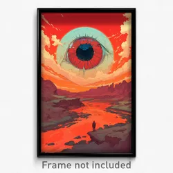 Movie Art Poster - Colossal Stream (Psychedelic Trippy Retro Cartoon Film Print)