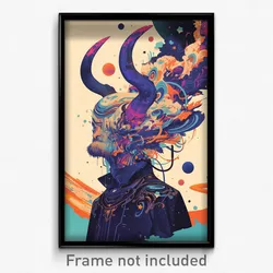 Movie Art Poster - Man Feeling Dread Wearing Outgoing Costume (Retro Film Print)