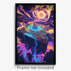 Art Poster - Thunderous Dock (Psychedelic Trippy Weird 11x17 Print)