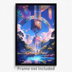 Art Poster - Extra Large Strand (Psychedelic Trippy Weird 11x17 Print)