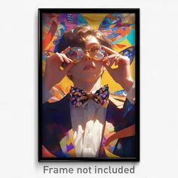 Anime Art Poster - Man Feeling Fondness Wearing Adorable Bowtie (Print)
