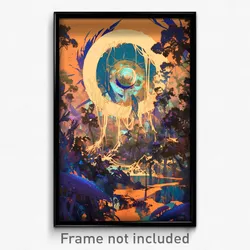 Art Poster - Old Fashioned Rookery (Psychedelic Trippy Weird Cartoon Print)