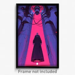 Movie Art Poster - Man Feeling Guilt Wearing Grand Long Dress (Retro Film Print)