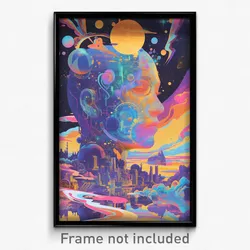 Movie Art Poster - Outrageous Discotheque (Psychedelic Retro Weird Film Print)