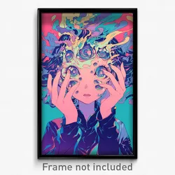 Movie Art Poster - Girl Feeling Comfortable, Thrifty Sleeves Pushed Up (Print)